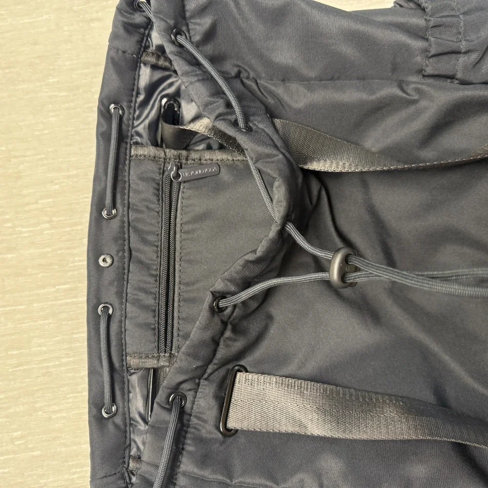 Beyond Yoga Backpack Tote Black Lined Convertible Gym Cinch Drawstring Travel